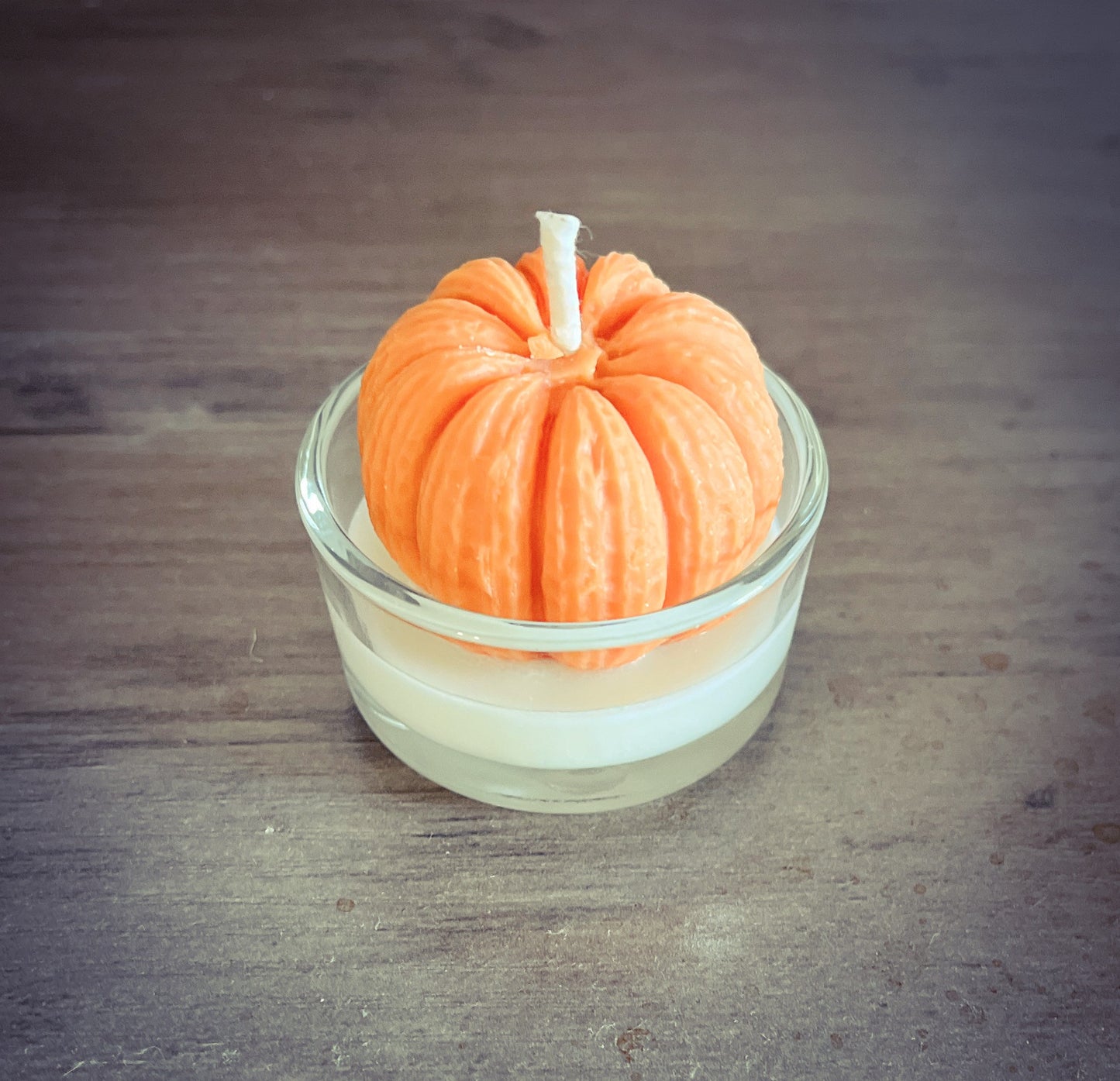 Pumpkin Tealight Candles, Halloween, Fall Decoration, Set of 3