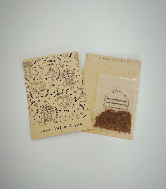 Holidays Wildflower Seeds Packets - Seeds Included