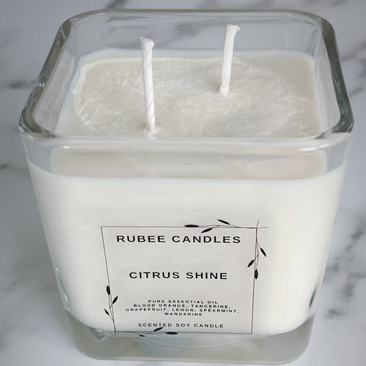 Citrus Shine Soy Candle - Rubbe Seeds & Gifts