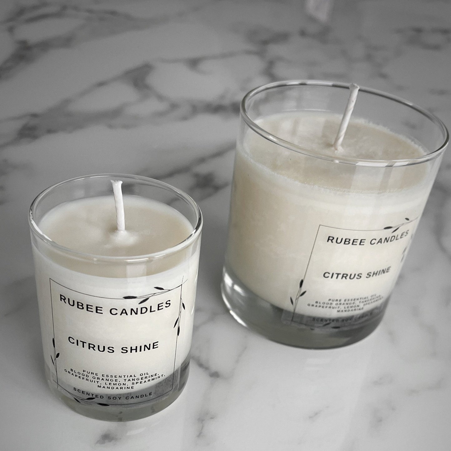 Citrus Shine Soy Candle - Rubbe Seeds & Gifts