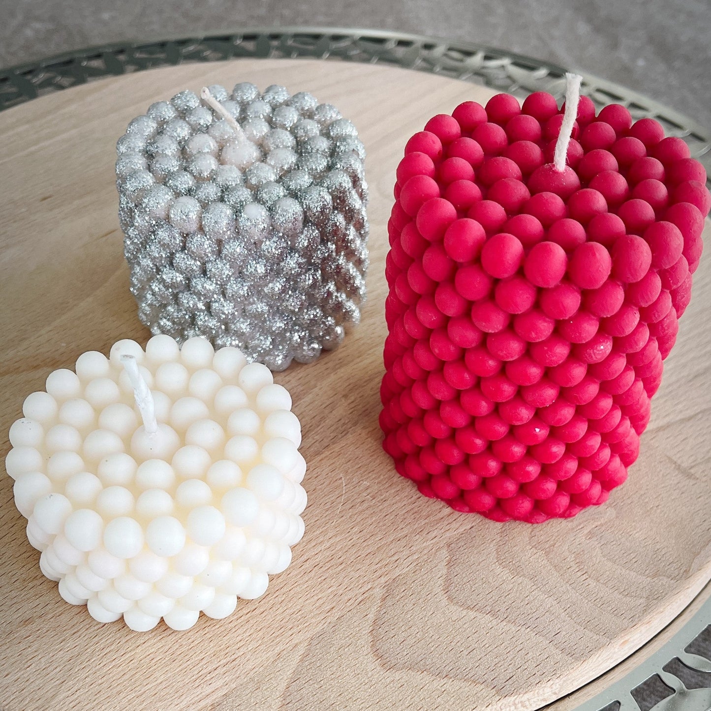 Bubble Candles - set of 3 - Rubee Seeds & Gifts